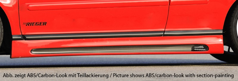 Sideskirts VW Bora ABS Carbon-look Rieger