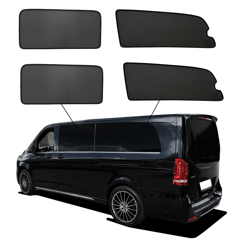 SunClip Privacy & Sun protection  Mercedes V-Class W447 (Extra long wheel base) 2014-2024 without pop-out windows