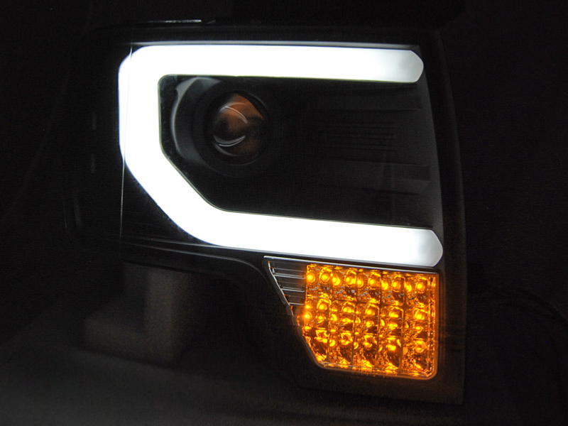 Headlights Ford F150 MK12 08-14 TL-LAMP Black