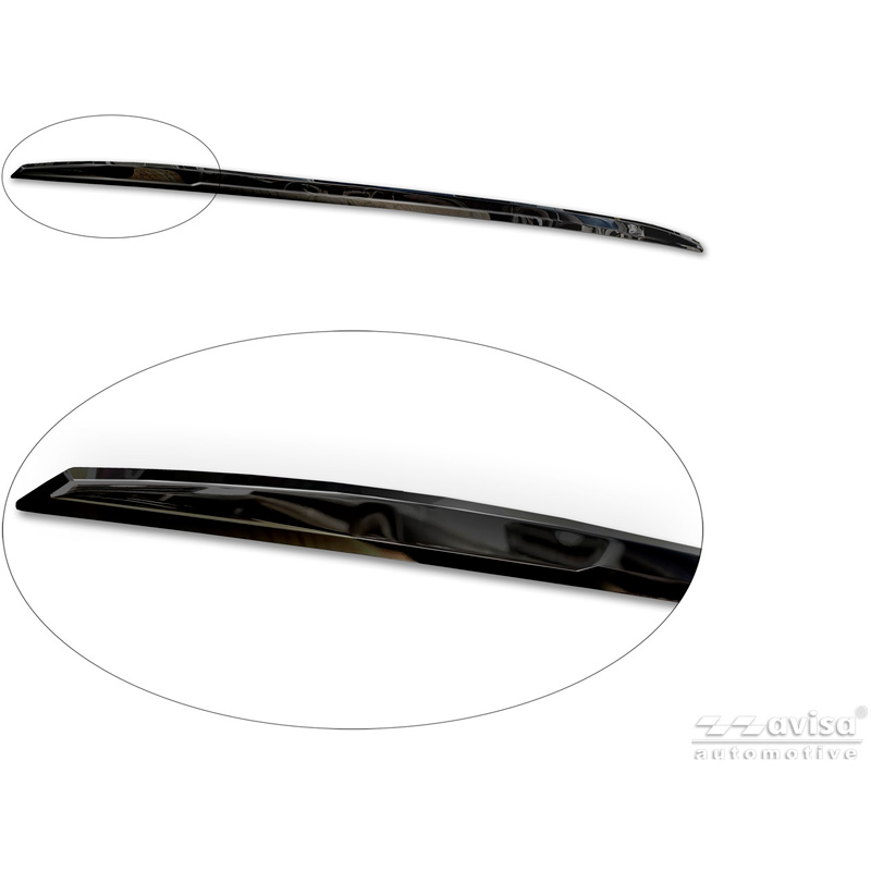 Avisa Black Chrome Stainless Steel Tailgate Trim  Ford Tourneo Custom II (V710) 2023- (with rear hatch)