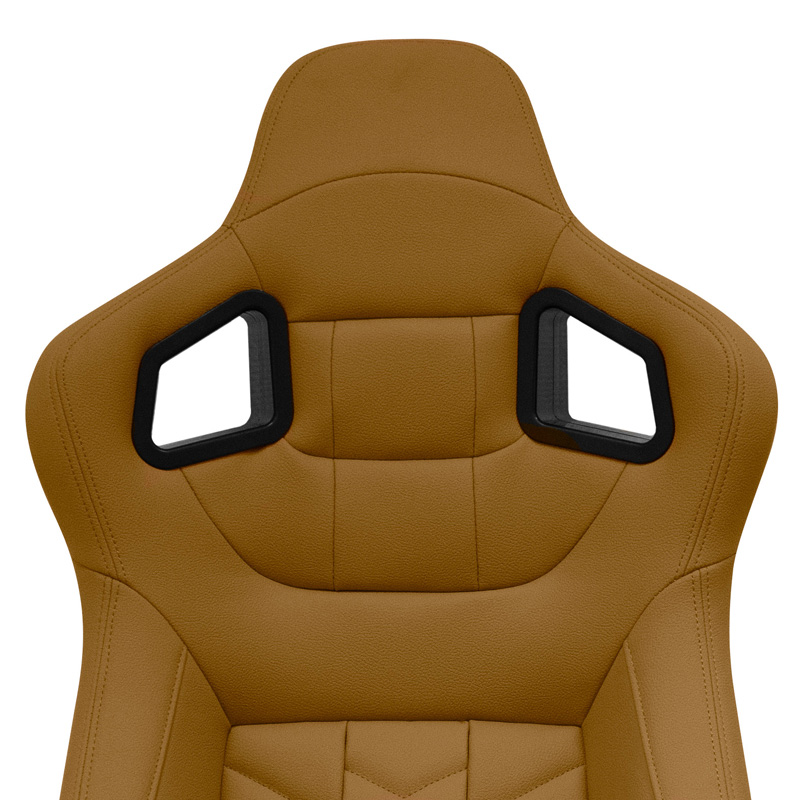 Sport seat 'GK' - Beige Synthetic leather - Dual-side reclinable back-rest - incl. slides