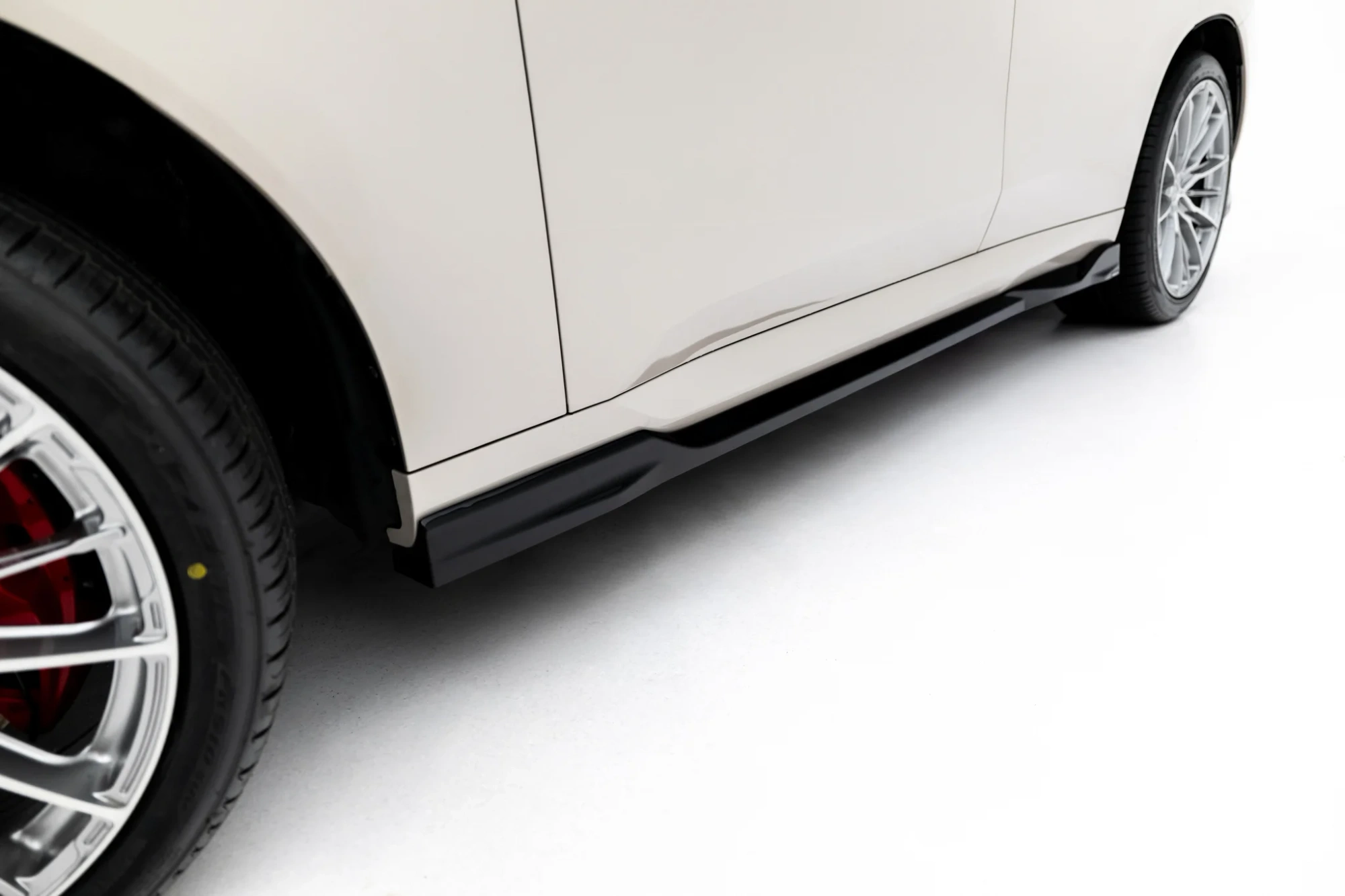 Zijskirts passend voor BMW X3 M-Pack / M50 G45 Glans Zwart