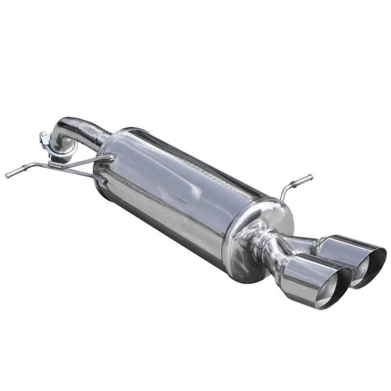 100% Inox Sport Exhaust  Ford Fiësta VII 1.6ST (182HP) 2013- Ø54mm 2x80mm Racing