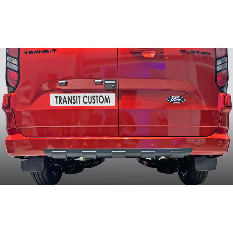 RGM Rear bumper skirt 'Skid-Plate'  Ford Transit Custom / Tourneo Custom 2023- Black (ABS)