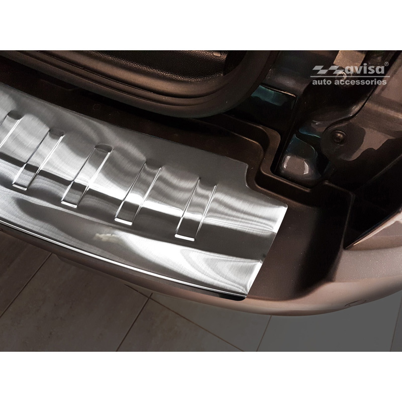 Stainless Steel Rear bumper protector  Ford Ecosport II Facelift 2017- incl. ST-Line 'Ribs'