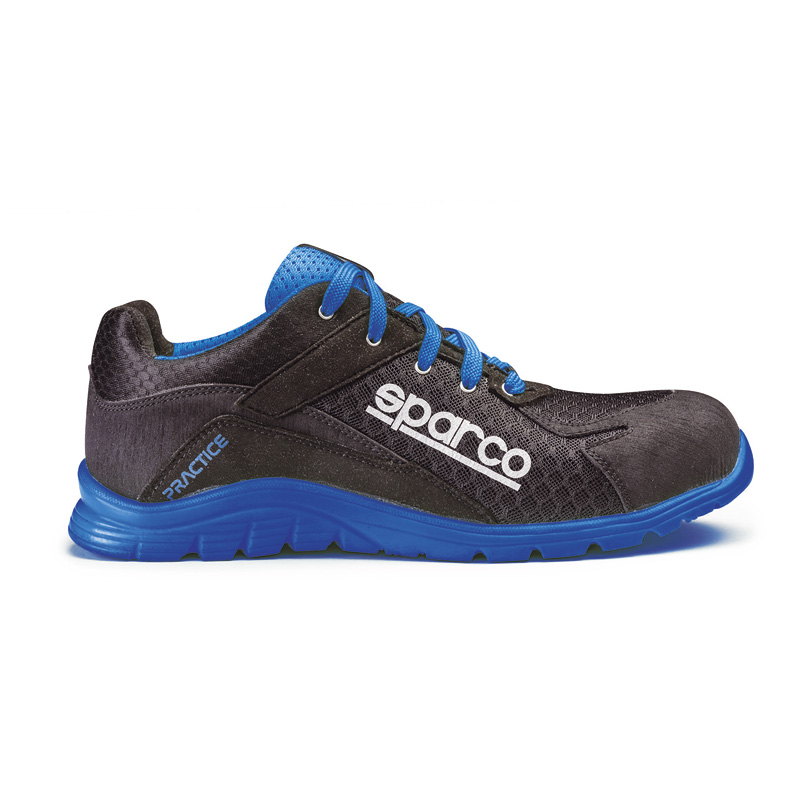 Sparco Lightweight Safety Shoes Practice S1P Nelson Black/Blue EU Size 37