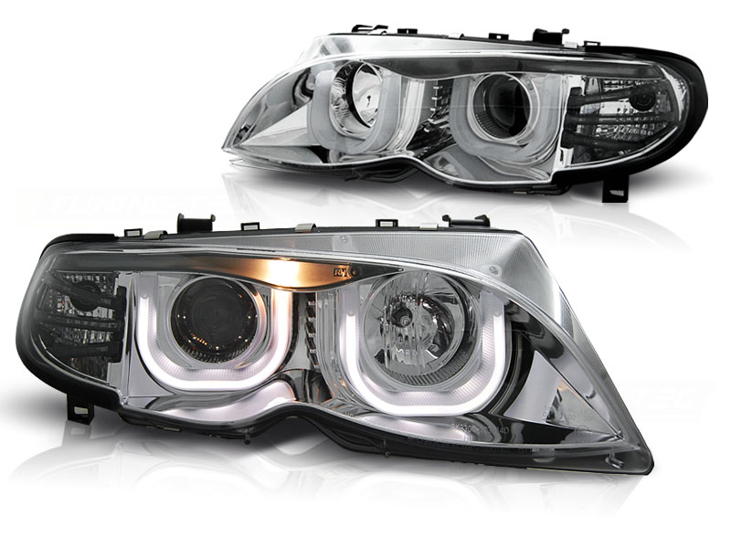 Headlights BMW E46 01-05 Chrome