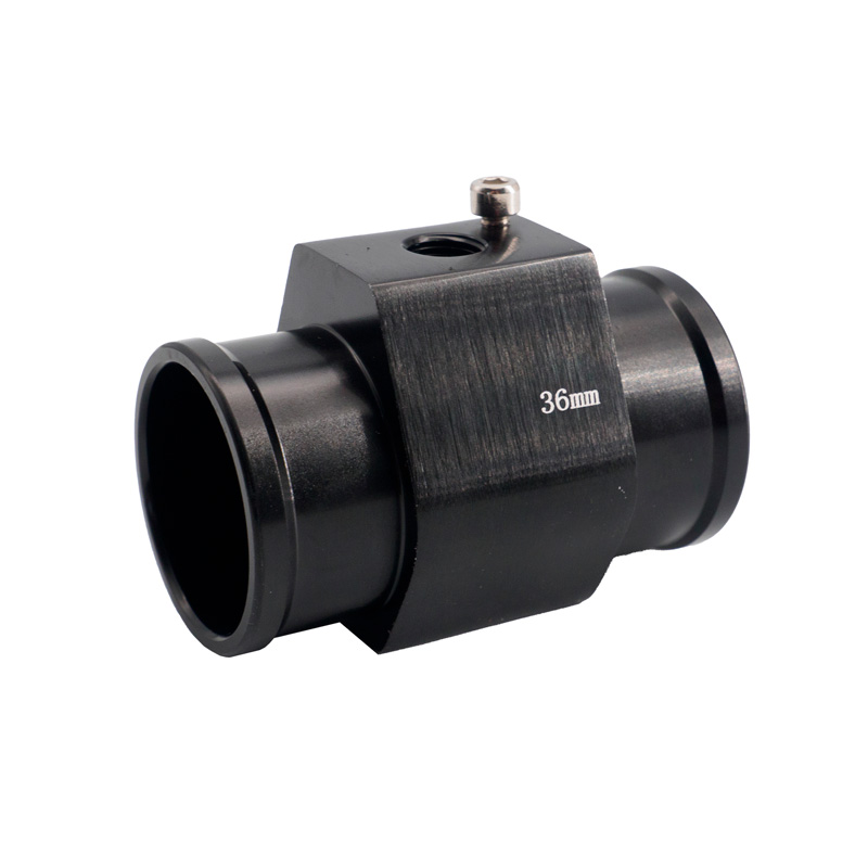 Simoni Racing Water Temperature Sensor Fitting - Black Anodized Aluminium - Ø36mm