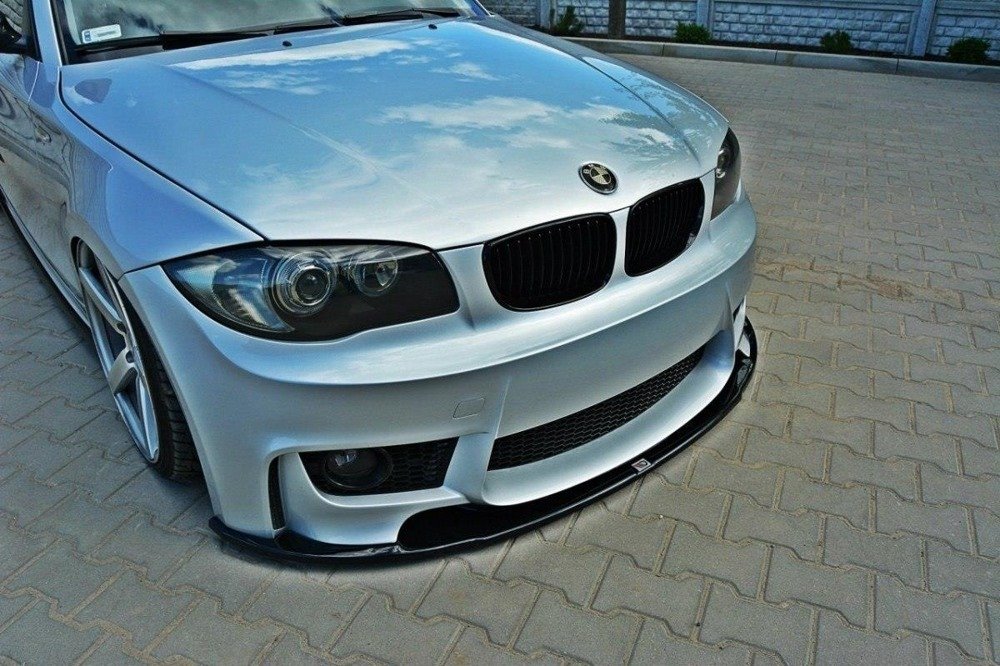 Voorspoiler passend voor BMW 1-Serie E87 2004-2008 M-Design Gloss Black