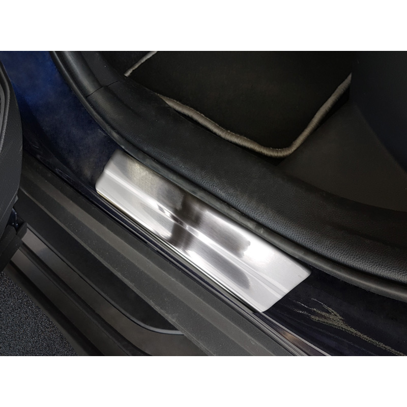 Inox door sill protectors  Toyota RAV4 (5th Gen.) 2018- & Suzuki Across 2020- - 'Hybrid' - 4-pieces