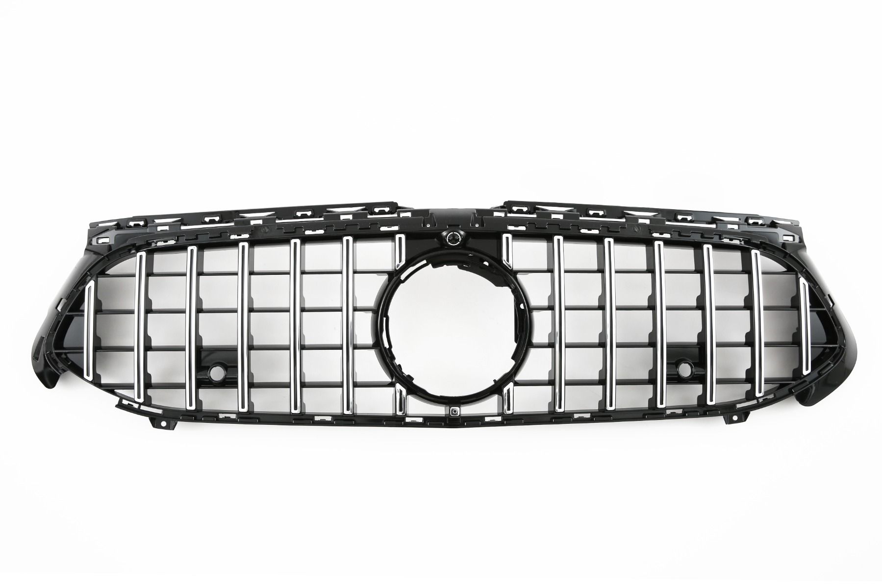 Grill passend voor Mercedes A-klasse W177 / V177 GT-Look Glans Zwart-Chroom (Facelift)