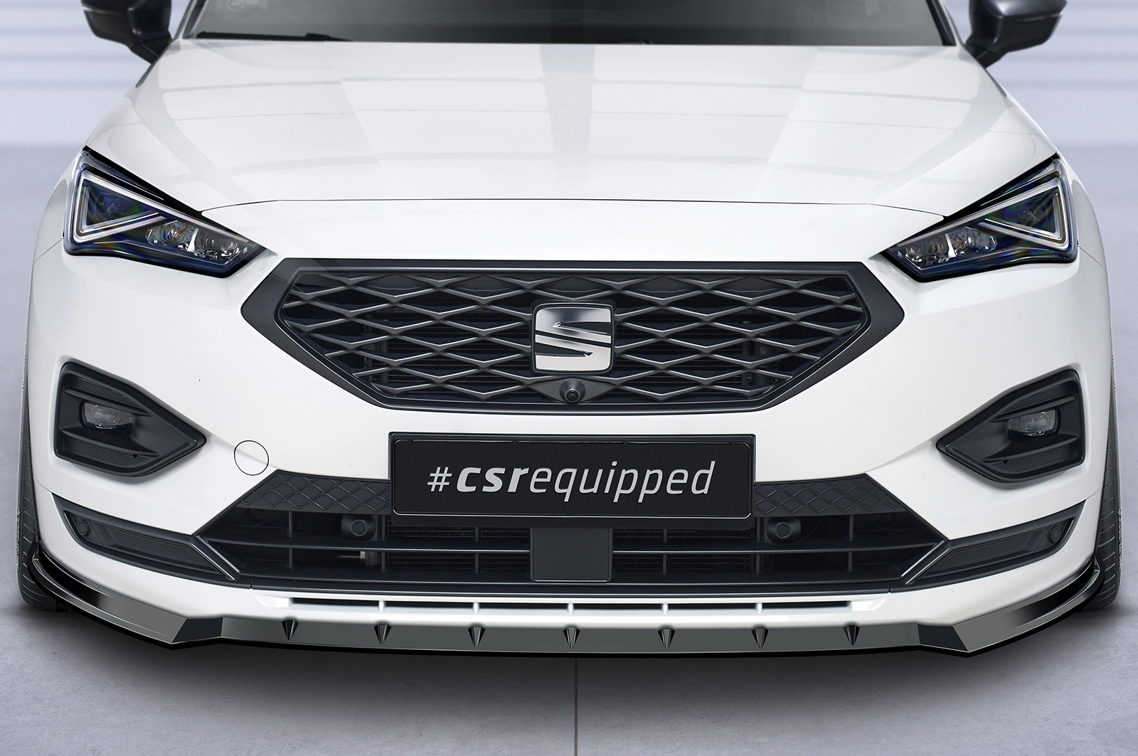 Voorspoiler passend voor Seat Tarraco FR Glans Zwart (2018–)