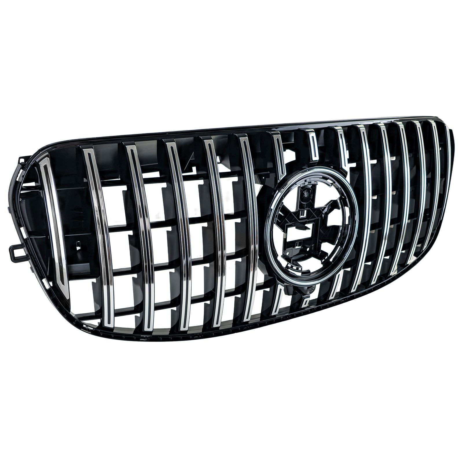 Grill passend voor Mercedes GLS X167 FL 23-.. Glans Zwart / Chroom