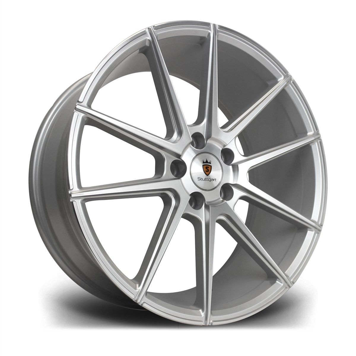 STUTTGART ST9 8x18 5X114.3 ET40 HYPER SILVER Wheels