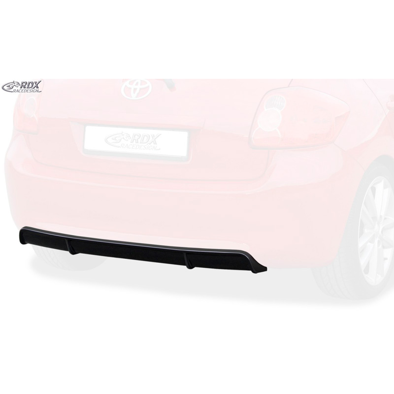 Rear bumper skirt 'Diffuser'  Toyota Auris E150 2007-2010 (ABS glossy black)