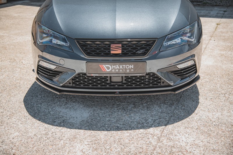 Voorspoiler passend voor Seat Leon 3 Cupra/FR Facelift Glans Zwart