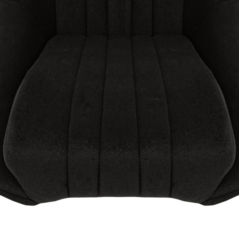 Sport seat 'Classic' - Black - Non-reclinable back-rest + Head-rest - incl. slides