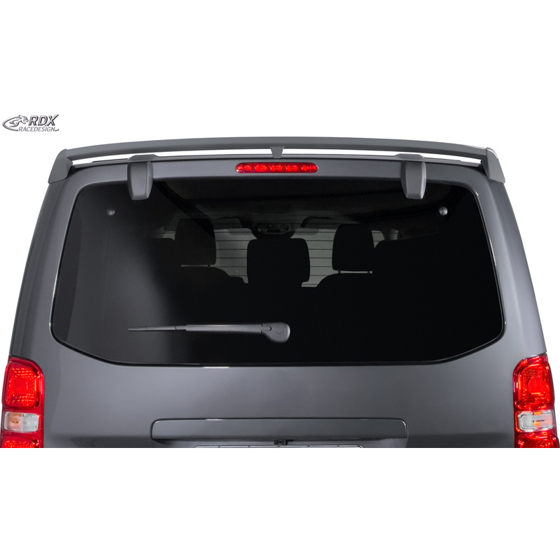 RDX Racedesign Roof spoiler  Citroën Jumpy/Dispatch/Spacetourer & Peugeot Expert III/Traveller & Toyota Proace 2016- & Opel Vivaro C/Zafira Life 2019- & Fiat Scudo/Ulysse 2022- (with rear hatch) (PU)