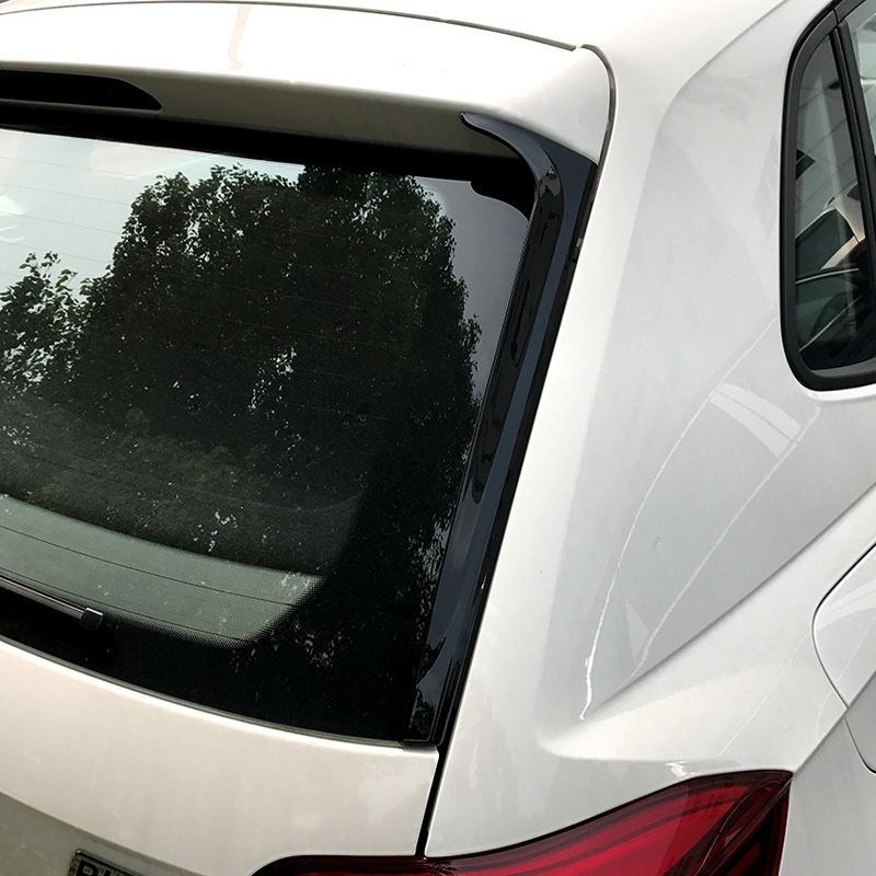 Set rear window side spoilers  Volkswagen Polo (AW1) 2017- (ABS Glossy Black)
