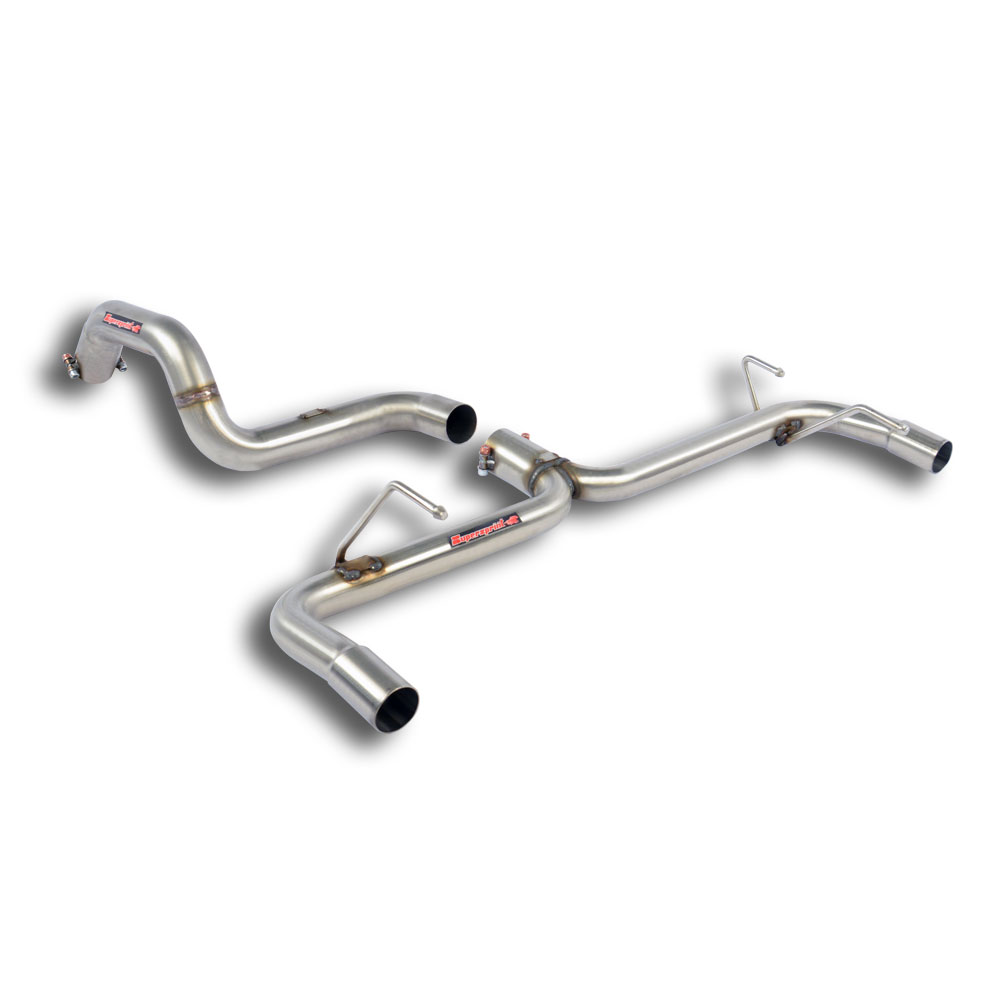 695 ABARTH 1.4T "Biposto Record" (190 Hp) 2015 Rear pipe kit Right - Left (Muffler delete)