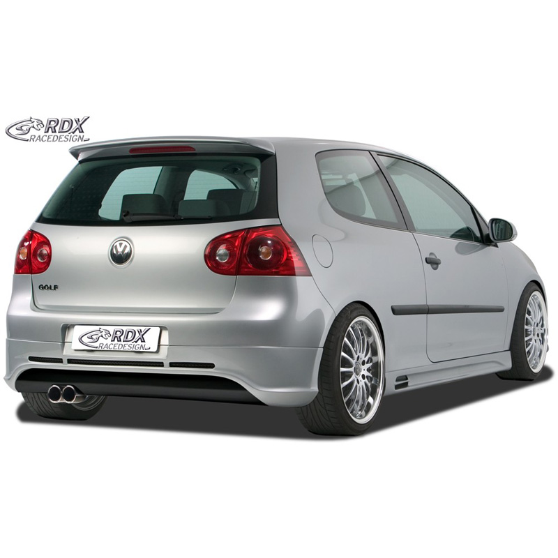 Rear bumper skirt  Volkswagen Golf V GTI/R Hatchback 3/5-doors 2003-2008 (exhaust left) excl. Variant/Plus (ABS)