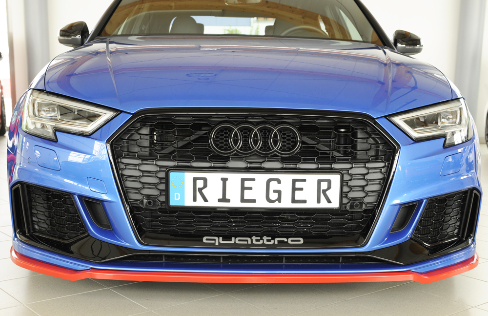 Voorspoiler passend voor Audi RS3 8V Rieger