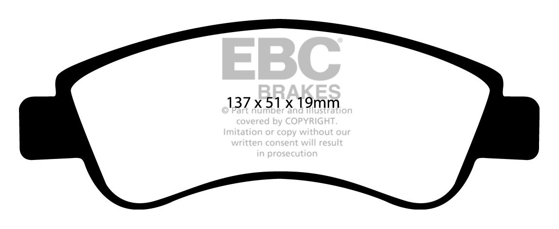 EBC Brakes CITROEN Berlingo Multispace 1.6 D (92) 2005-2008 Remb