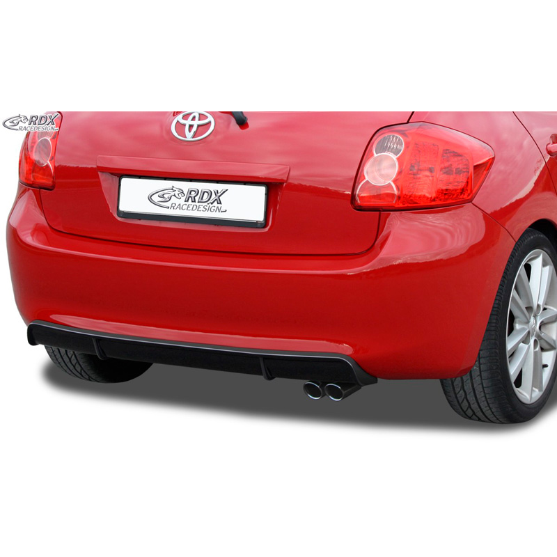 Rear bumper skirt 'Diffuser'  Toyota Auris E150 2007-2010 (ABS glossy black)