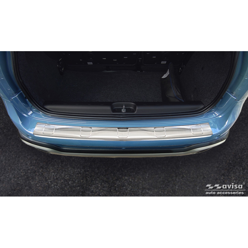 Stainless Steel Rear bumper protector  Fiat Panda III Cross 2020- incl. Hybrid 'Ribs'