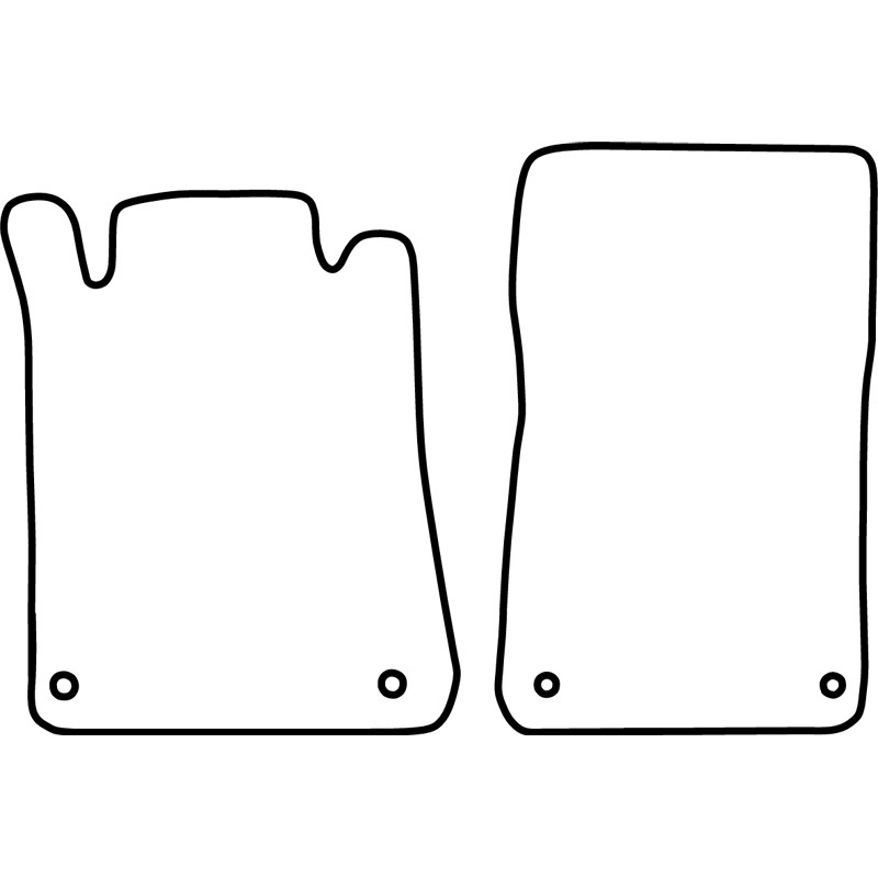 Set car mats  Mercedes SLK 2005- (2-pieces)