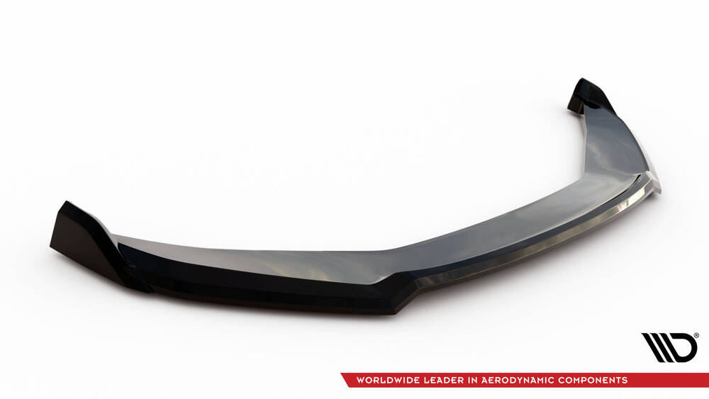 Voorspoiler passend voor Skoda Kodiaq Mk1 Facelift Sportline Maxton Design glans zwart V.2