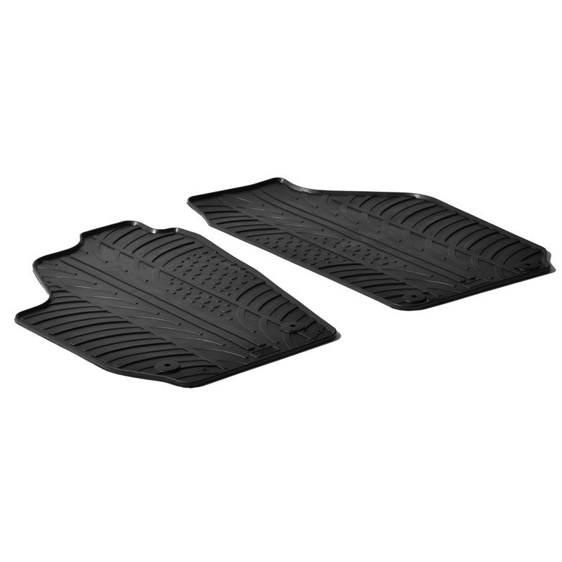 Rubber car mats set  Skoda Roomster Practic 2007- (T profile 2-pieces)