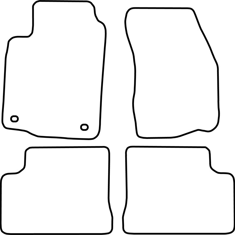 Set velour car mats  Mitsubishi Colt 1996-2004