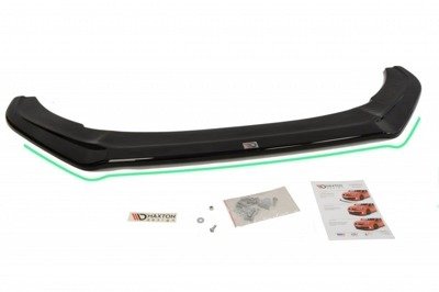 Voorspoiler passend voor VW Polo MK5 GTI FACELIFT Glans Zwart