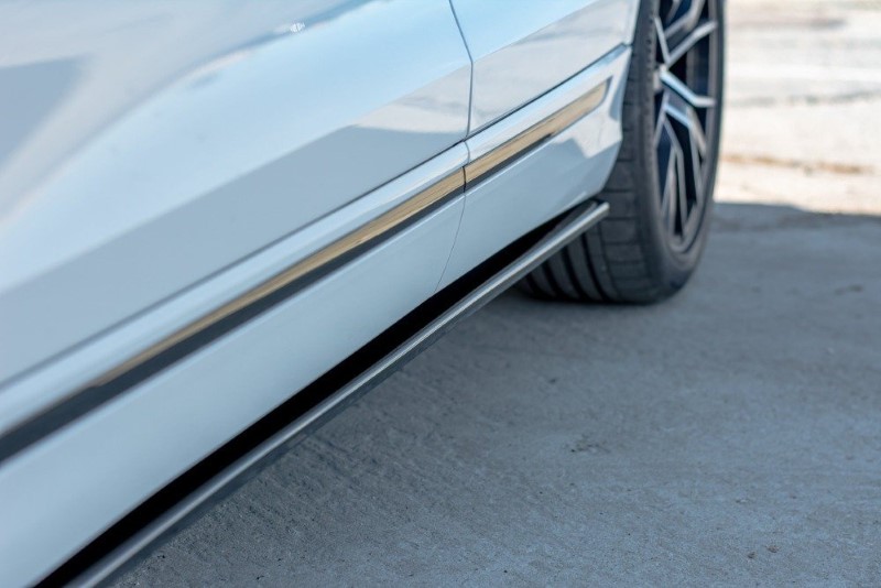 Zijskirts passend voor Audi Q8 S-Line / SQ8 Maxton Glans Zwart