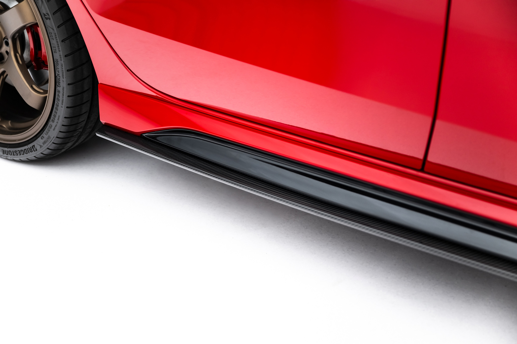 Set of Prepreg Carbon Fiber Zijskirts passend voor Audi RS3 Sedan 8Y Facelift – Maxton Design