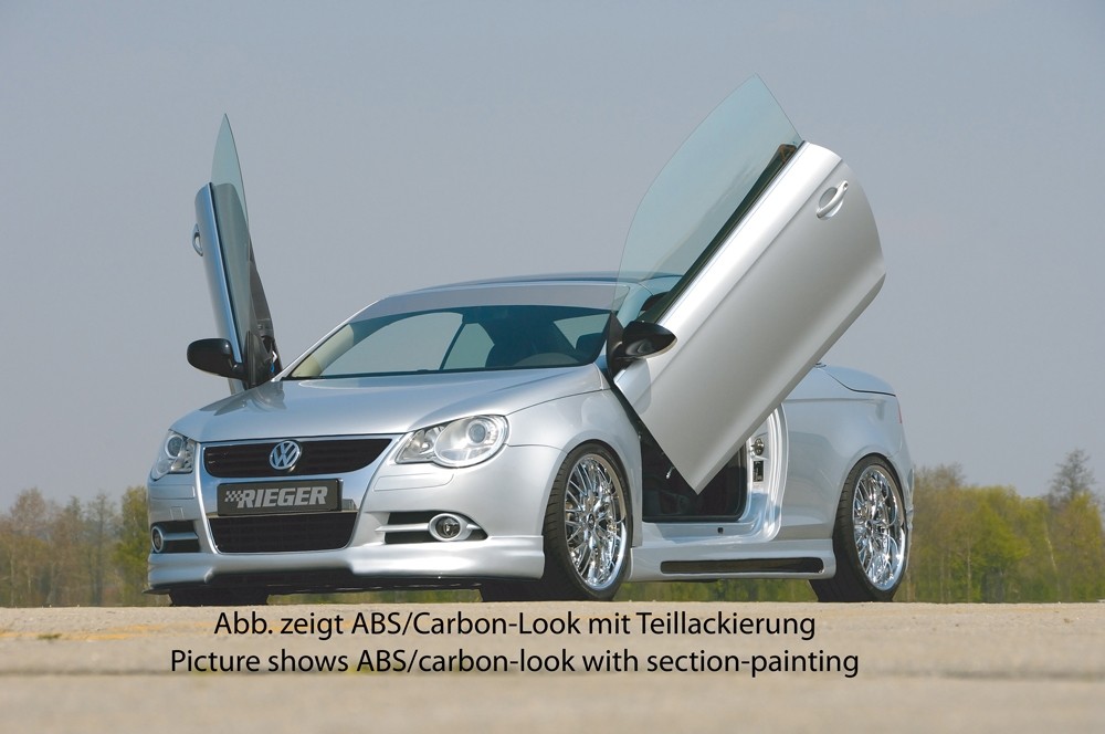 Sideskirts Carbon with schacht and uitsnede VW Eos Rieger