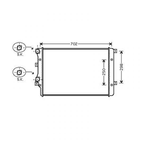Radiator A 3 GOLF V+PLUS 03-10 650x405x29 ZIE 11.01