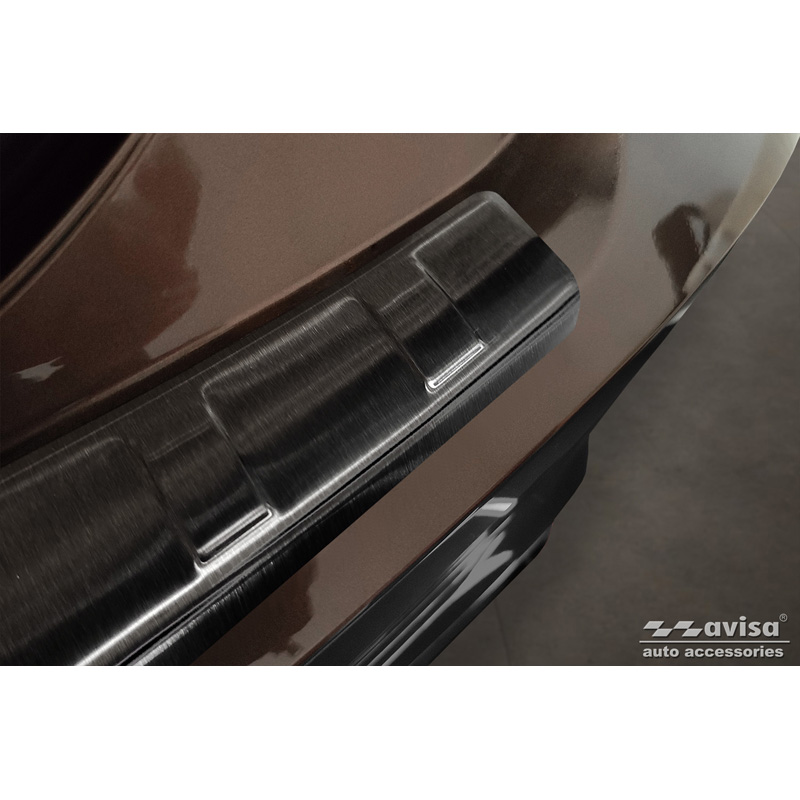 Black Stainless Steel Rear Bumper protector  Mitsubishi Eclipse Cross PHEV Facelift 2021-