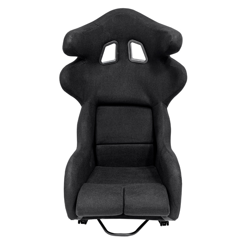 Sport seat 'JJ' - Black - Non-reclinable fibreglass back-rest - incl. slides