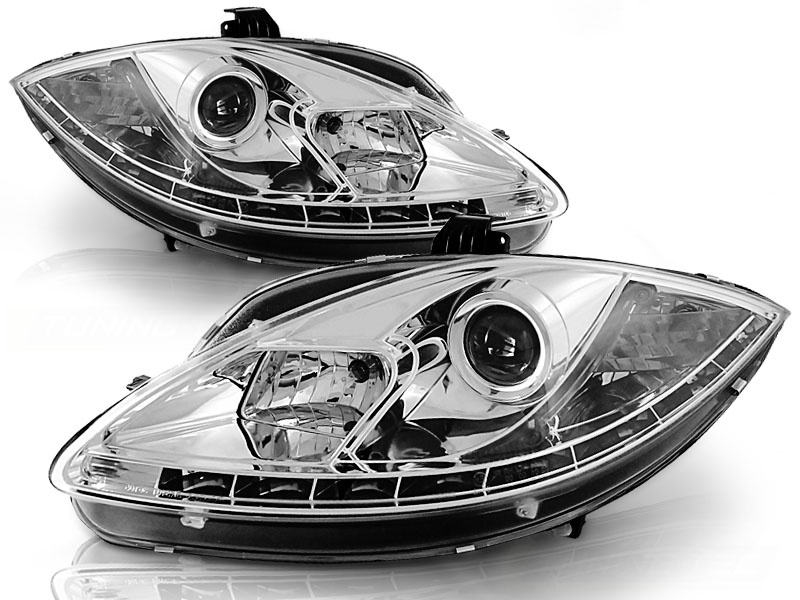 Headlights Seat Leon/Altea/Toledo 05- whiteh orginal led dayligh