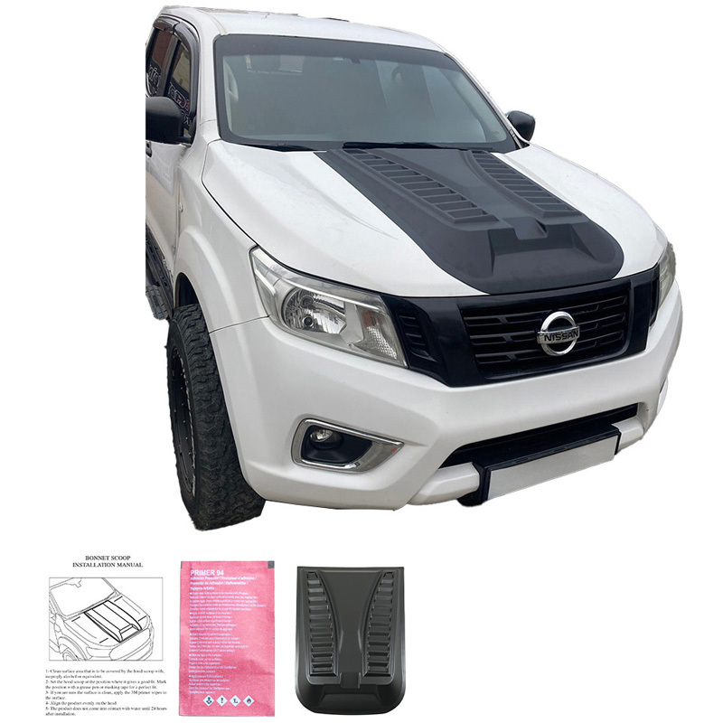 Bonnet Scoop  Nissan Navara NP300 (D23) 2014-2021 - Version 3 - Matt black