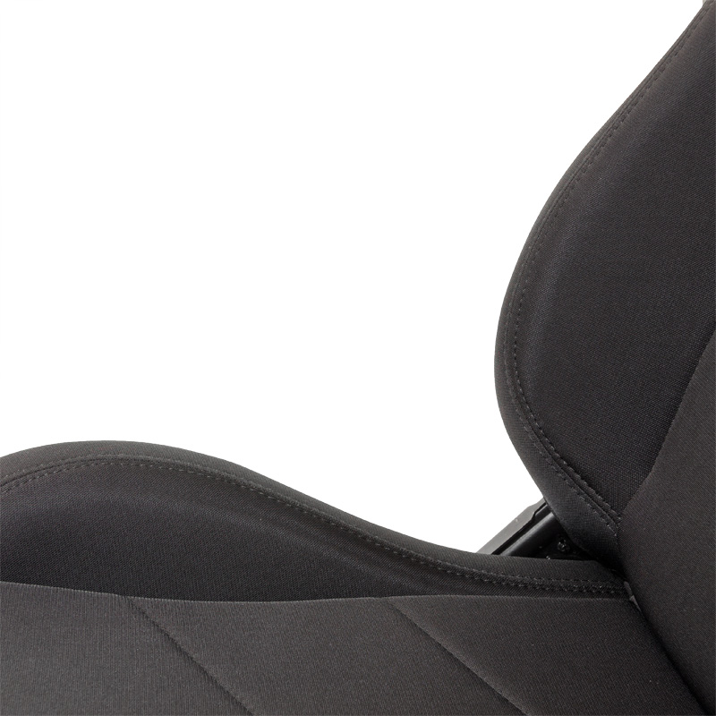 Sport seat 'TN' - Black - Dual-side reclinable back-rest - incl. slides
