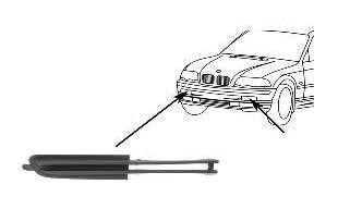 voorbumpergrille, rechts BMW 3 serie E46, 1998-2003