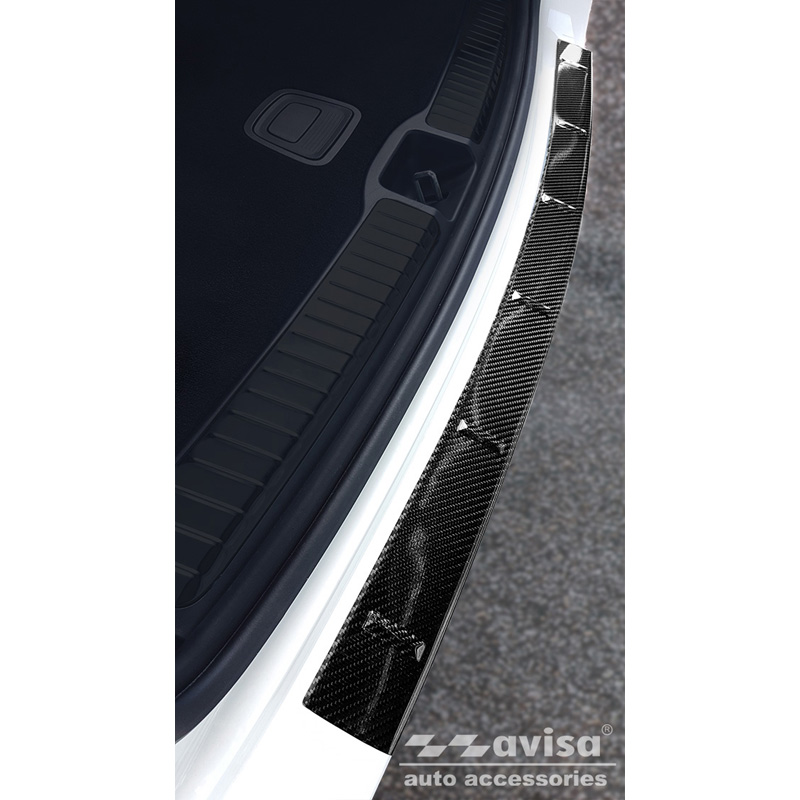 Real 3D Carbon Rear bumper protector  Mercedes GLE II (W167) 2019-2023 incl. 53 AMG 'Ribs'