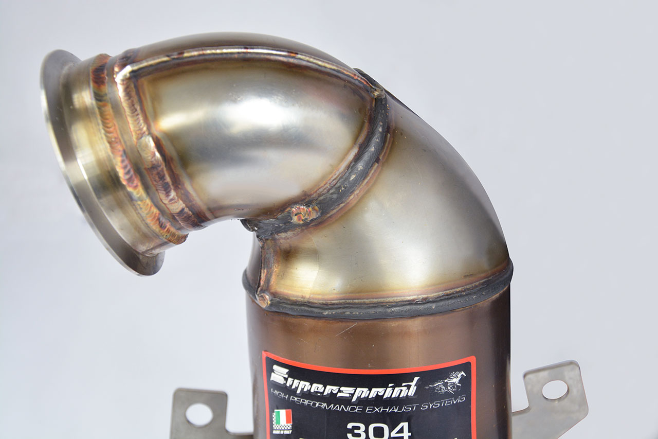 AUDI A3 8V 1.8 TFSI (180 Hp) 2013 -> 2015 Turbo downpipe kit + Metallic catalytic converter WRC 100C
