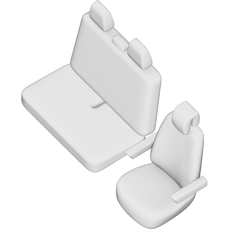 New York Design Artificial leather seat covers 2+1  Mercedes Vito 2003-2014 (no arm rest on bench)