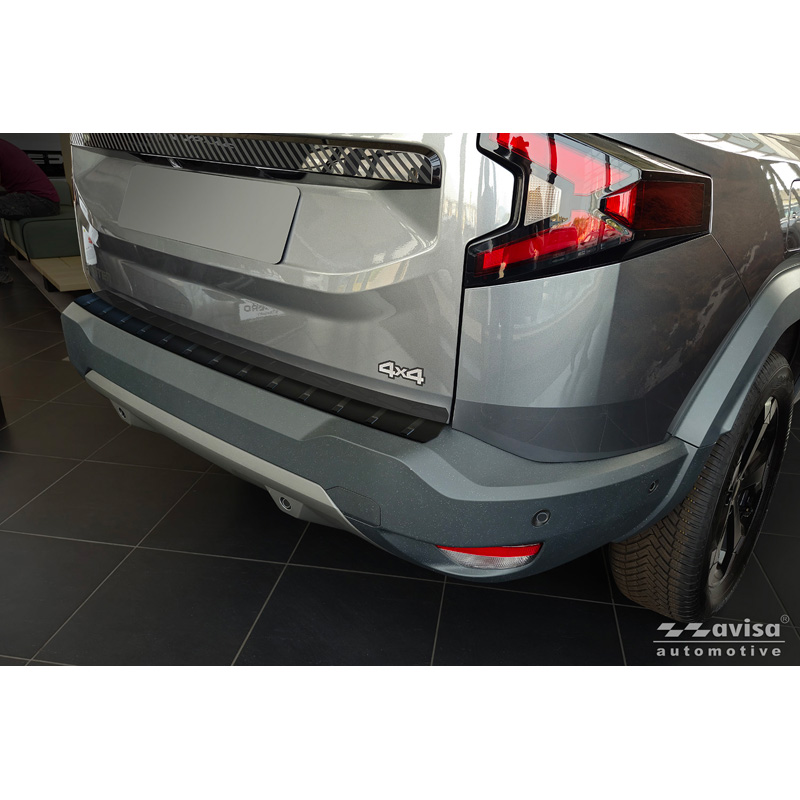 Avisa Matt Black Stainless Steel Rear bumper protector  Dacia Bigster 2024- 'Ribs'