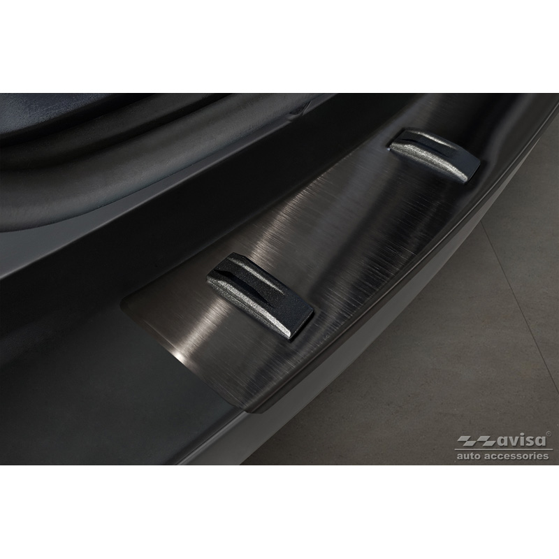 Black Stainless Steel Rear bumper protector  Dacia Duster 2010-2013 & Facelift 2013-2017 'STRONG EDITION'