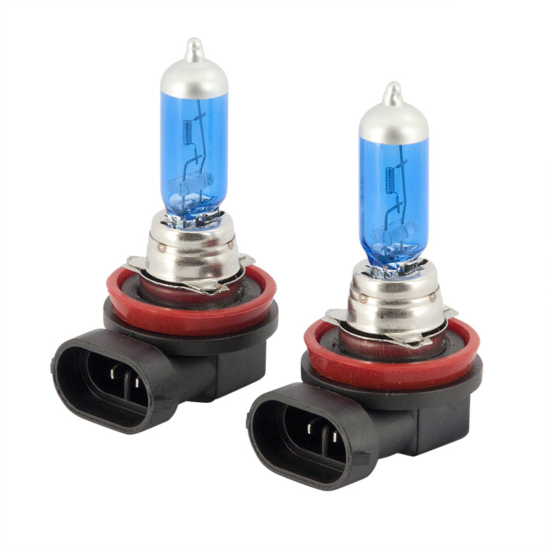 SuperWhite Blue H11 55W/12V/4000K Halogen Bulbs, set of 2 pieces (E4)